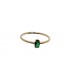 14k Gold Ring with Green stone
