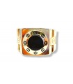 14K Gold Ring for Man with Onyx Stone