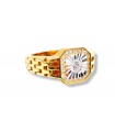14K Gold Ring for Man with Cubic Zirconia