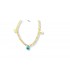 14k Gold Bracelet for Women with Turquoise