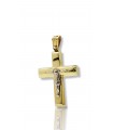 14k High polish Gold Cross with Crucifix