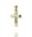 14k Triantos High polish Gold Cross with Crucifix