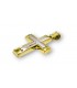 14k Triantos Gold Cross High Polish.