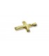 14k Triantos Gold Cross for Orthodox Baptism