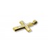14k Two Tone Gold Cross from Triantos