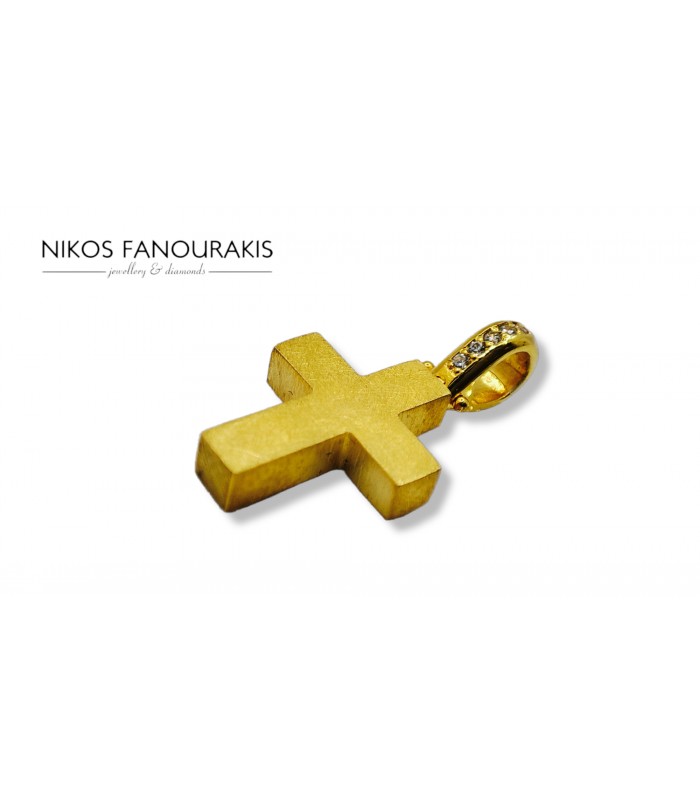 14k N.Fanourakis Gold Cross for Woman