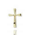14k Twisted Gold Cross for Woman